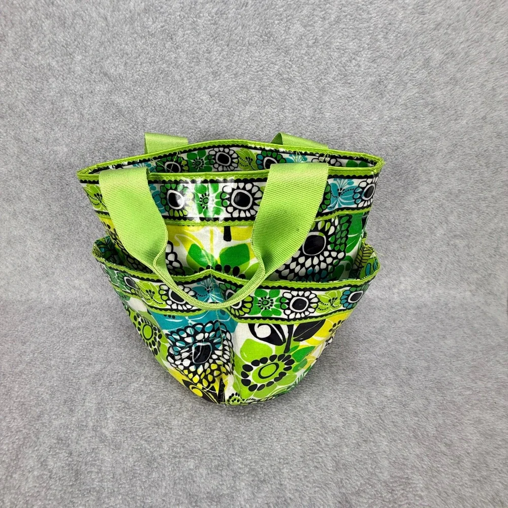 Vera Bradley Shower Caddy Green Floral Preppy Coastal Travel Dorm Beach